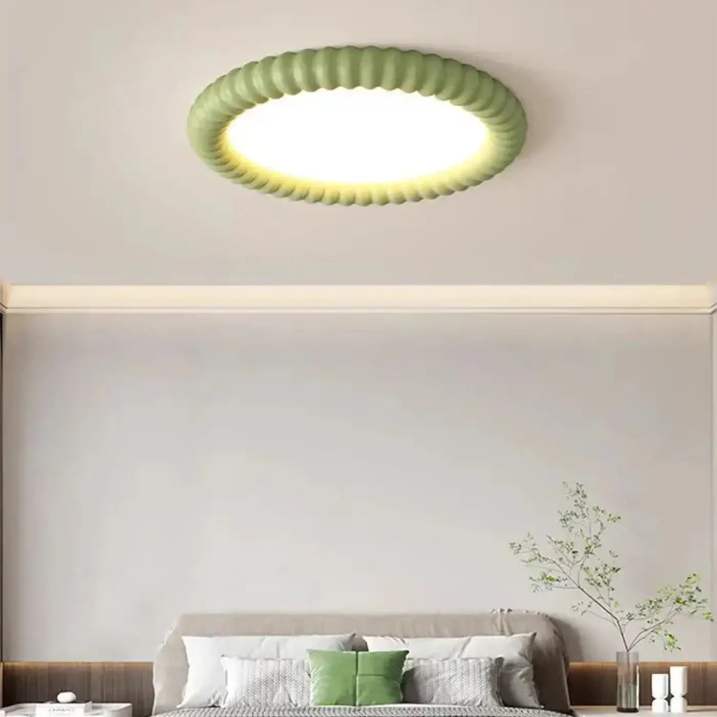 Plafonnier Rond Cannelé Design - Dalumea - vue 3