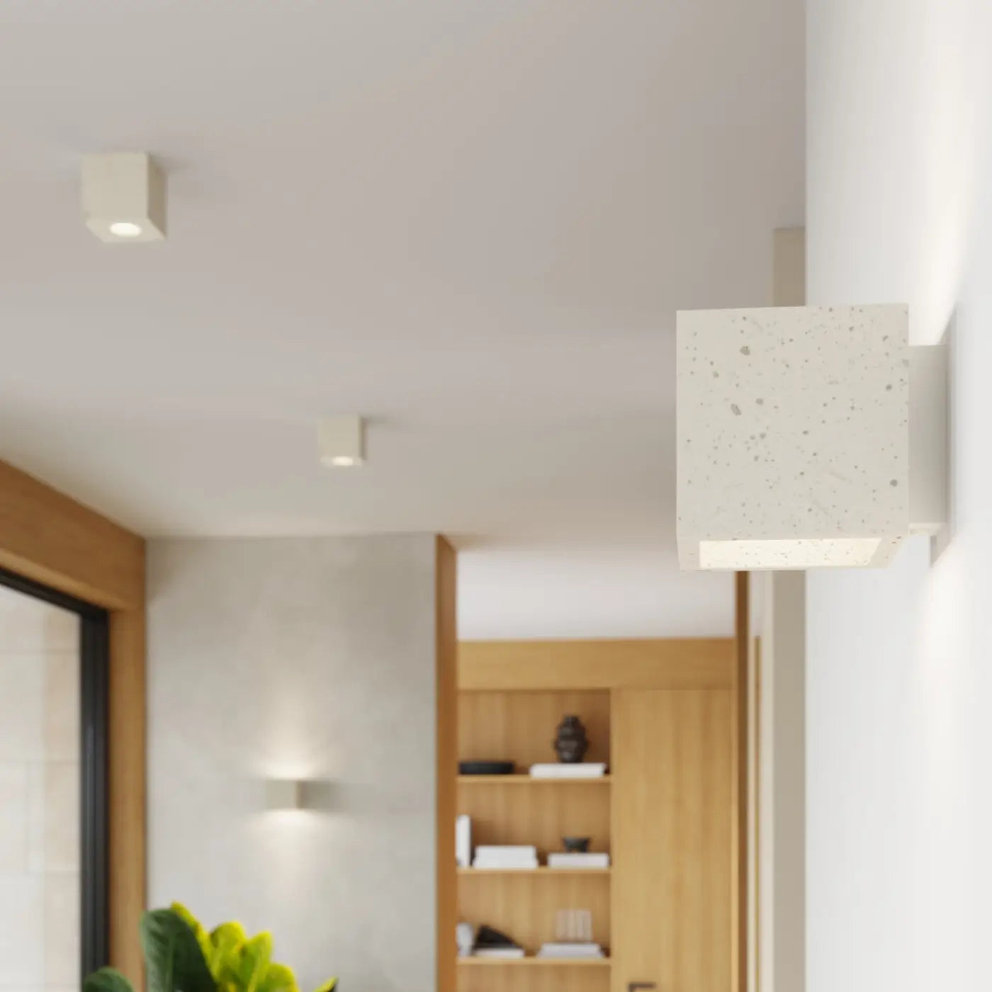 Plafonnier Béton Beige Minimaliste - Dalumea - vue 9