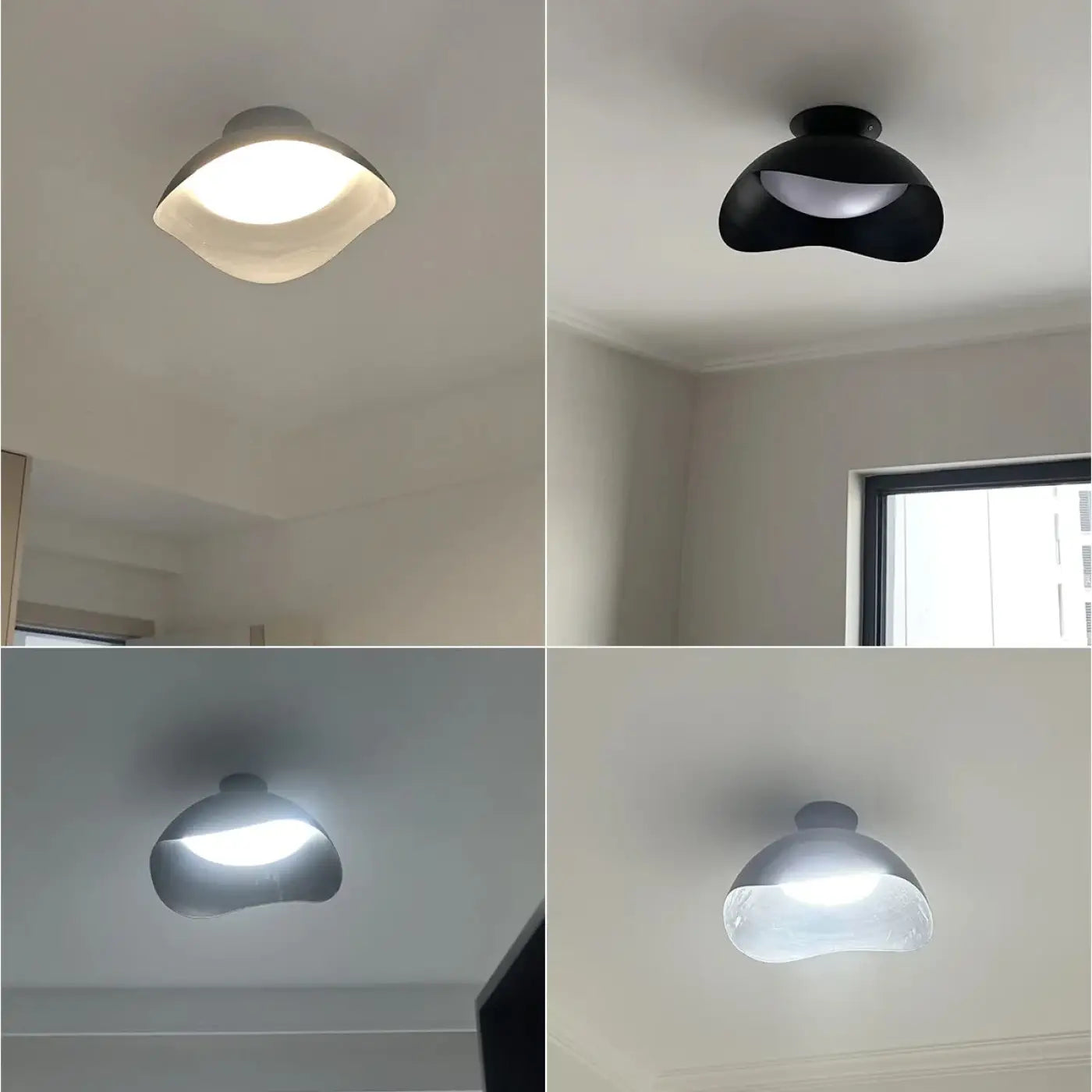 Plafonnier Design Blanc Moderne Sculptural - Dalumea - vue 3