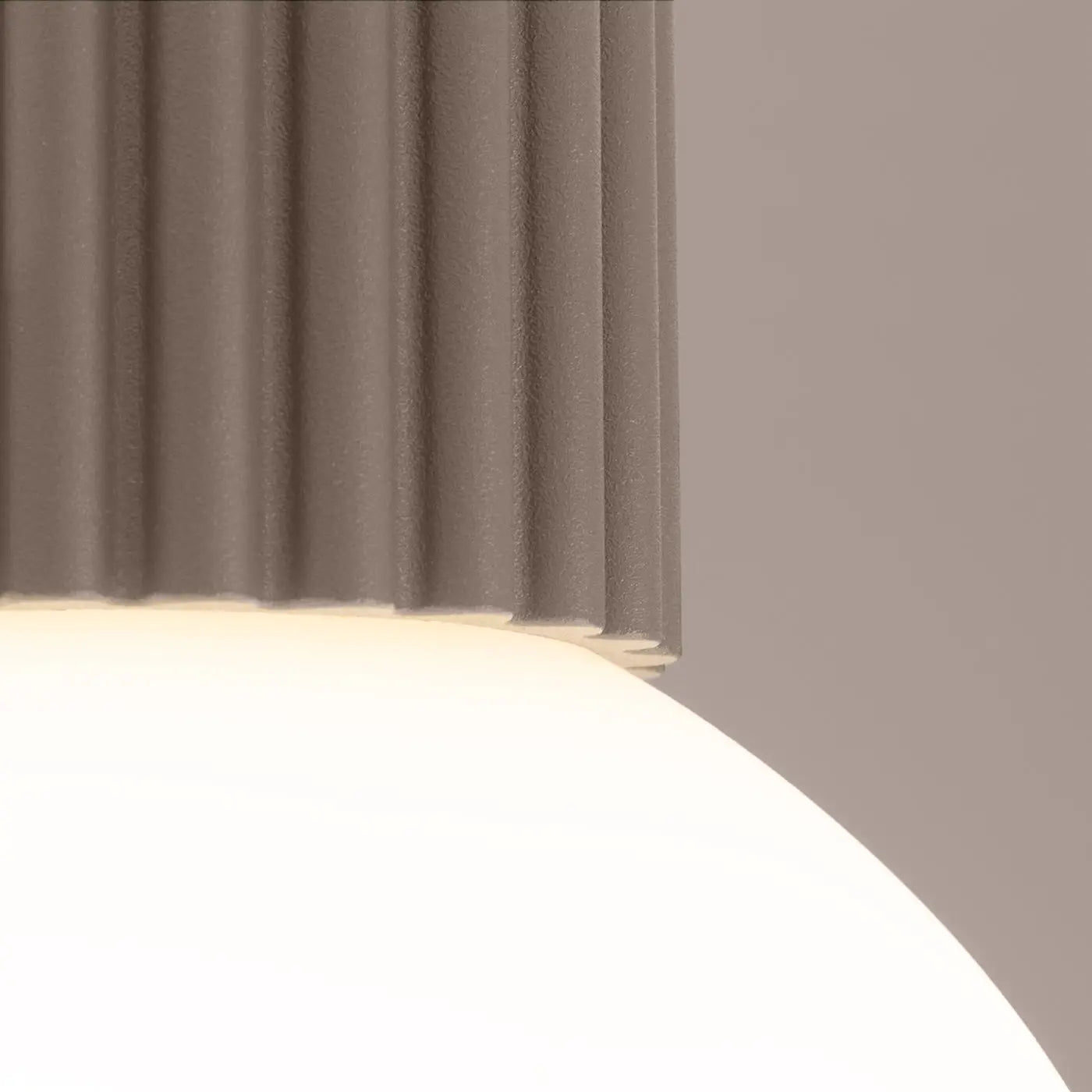 Plafonnier luminaire plafonnier taupe style minimaliste - gris - Dalumea - vue 1