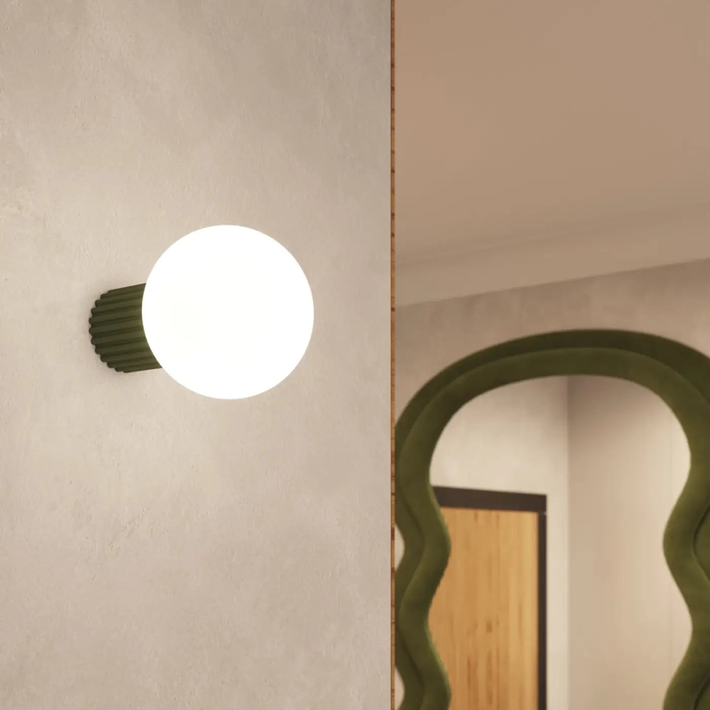 Plafonnier Vert Olive Minimaliste - Dalumea - vue 9