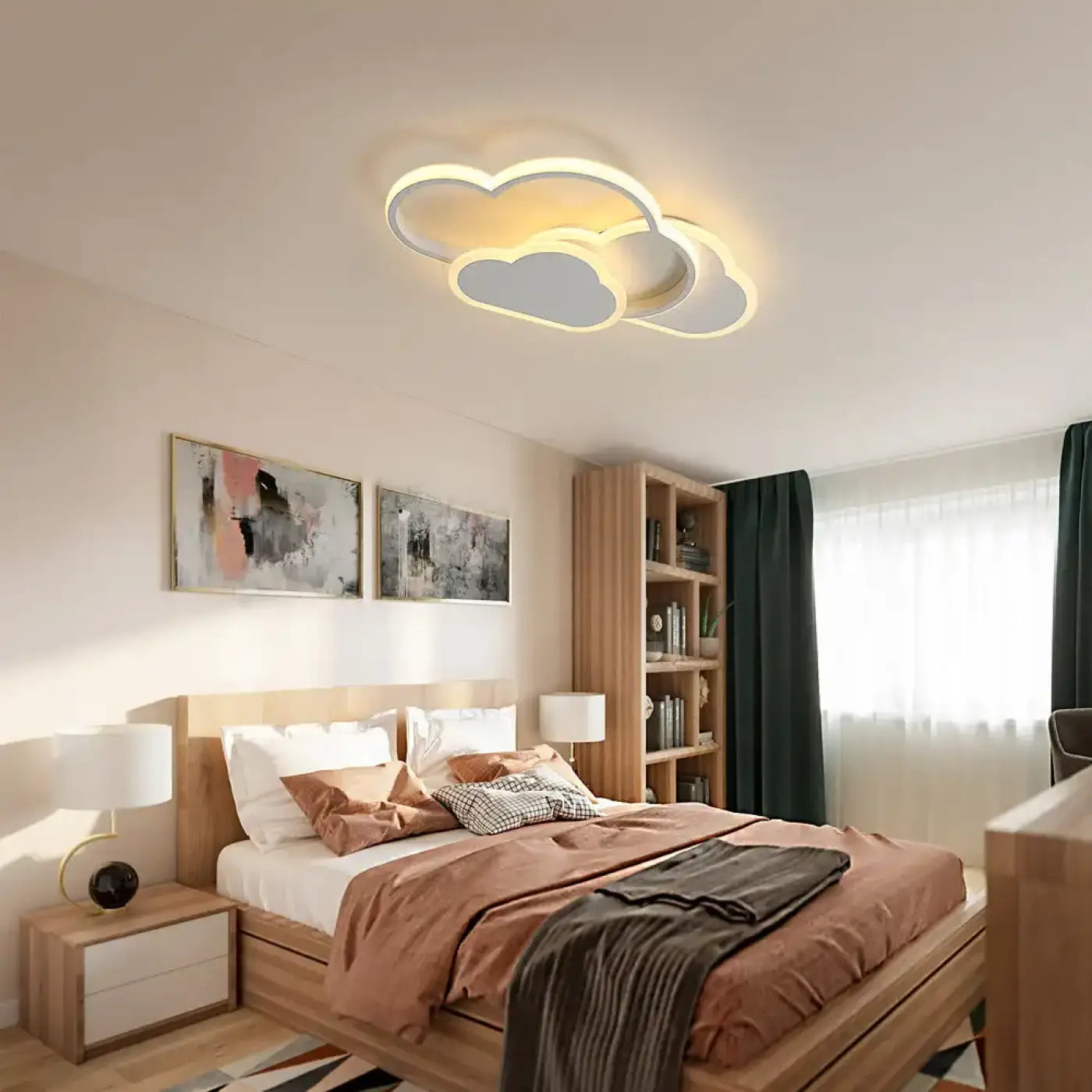 Plafonnier LED Nuage Chambre - Dalumea - vue 1