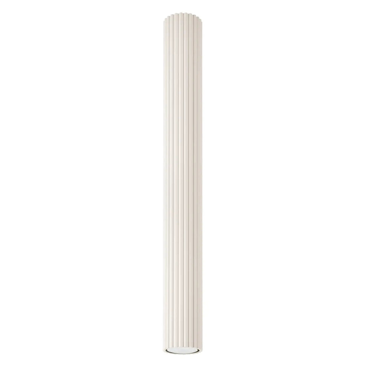 Plafonnier Cylindrique Beige Cannelé - Dalumea - vue 7
