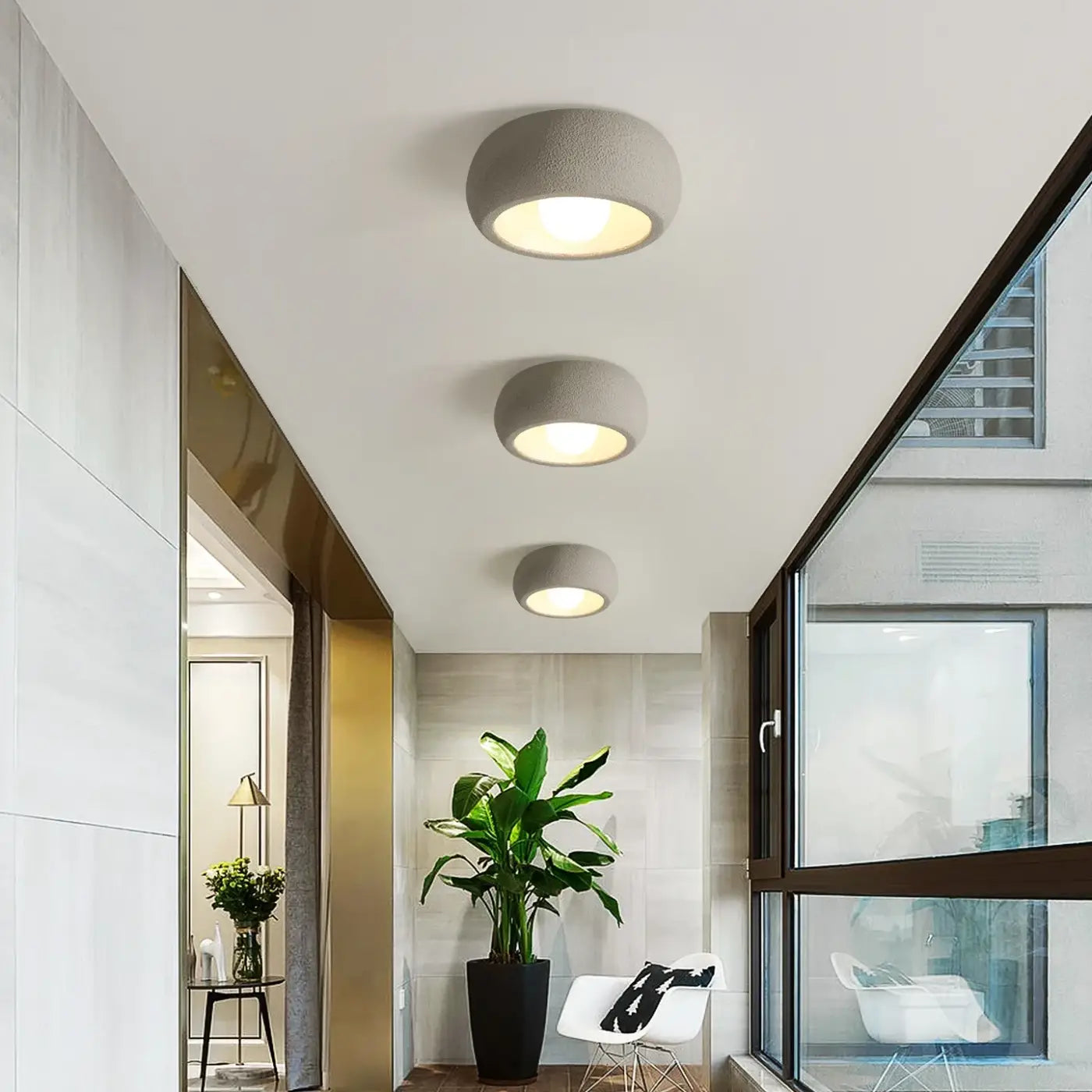 Plafonnier Rond LED Moderne - Dalumea - vue 2