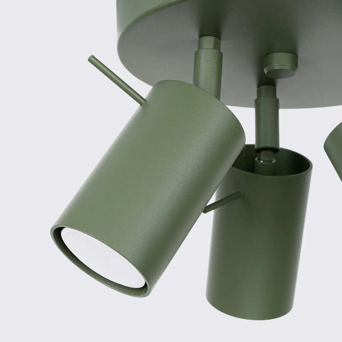 Plafonnier 3 Spots Orientables Vert Olive - Dalumea - vue 4