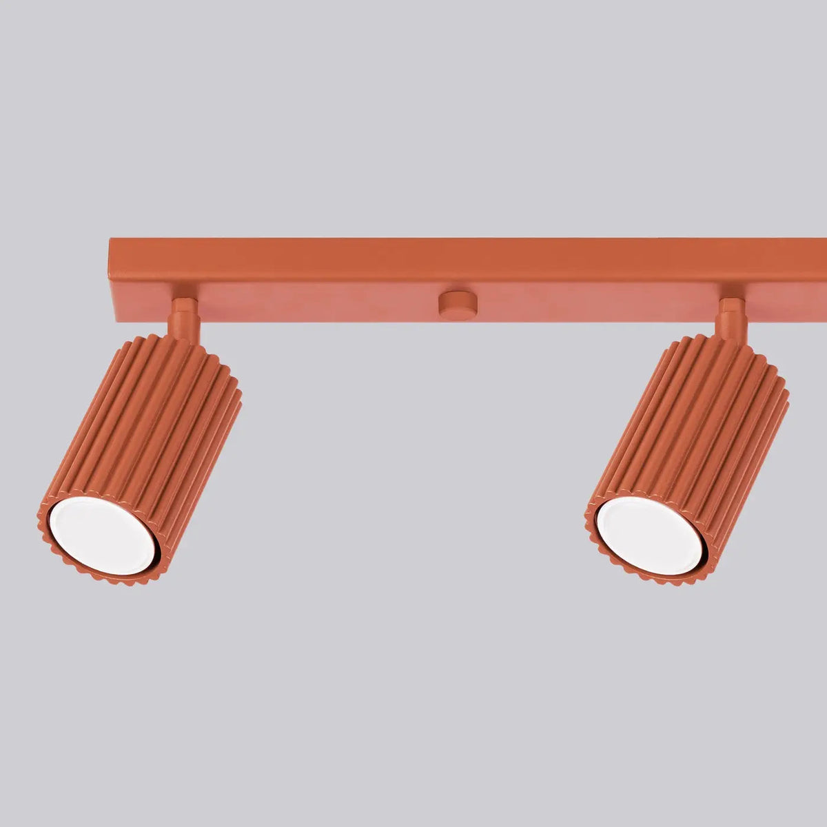 Plafonnier 4 Spots Orientables Rouge Ocre - Dalumea - vue 4