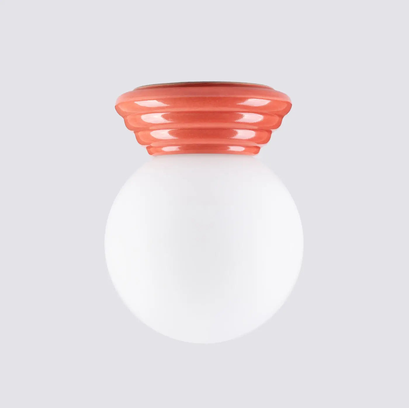 Plafonnier Boule Céramique Peach - Dalumea - vue 4