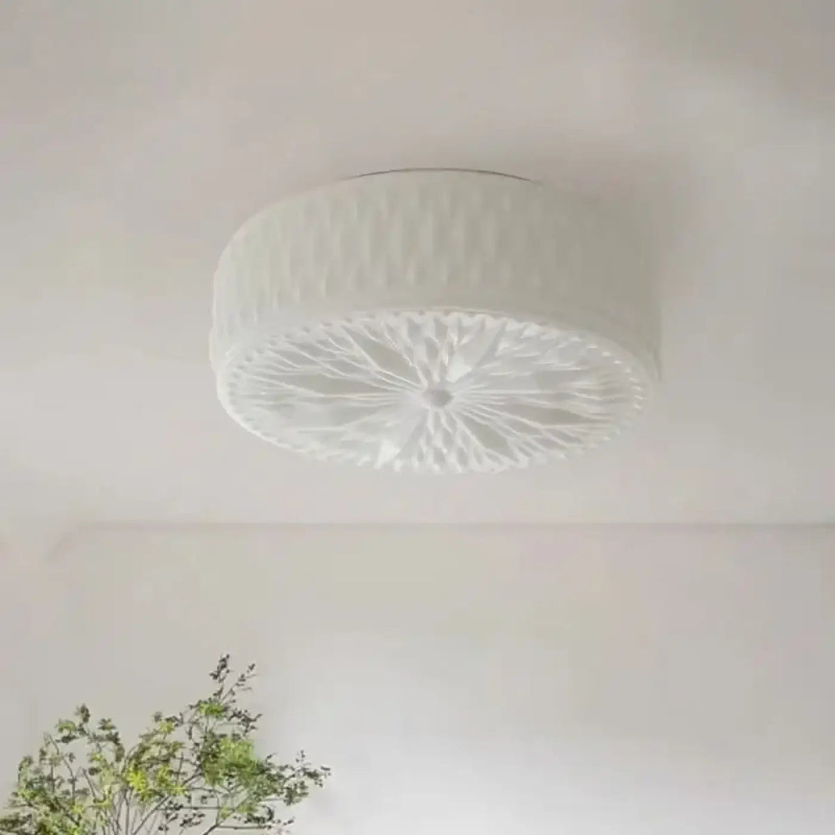Plafonnier Vintage Crème Art Déco - Dalumea - vue 1