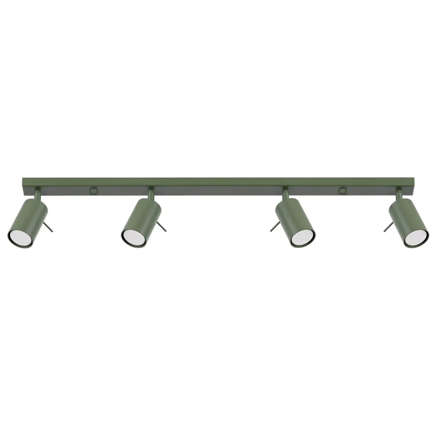Plafonnier 4 Spots Orientables Lisse Vert Olive - Dalumea - vue 8