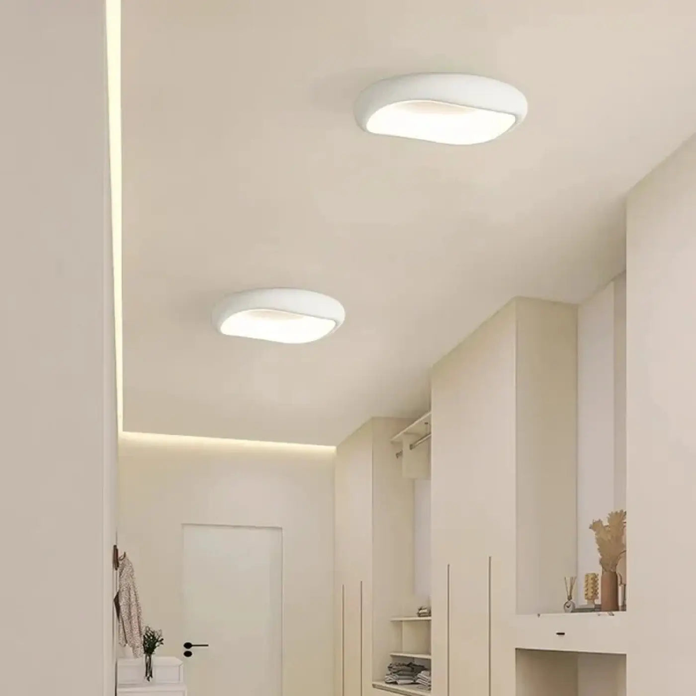 Plafonnier LED Rond Blanc Moderne - Dalumea - vue 4
