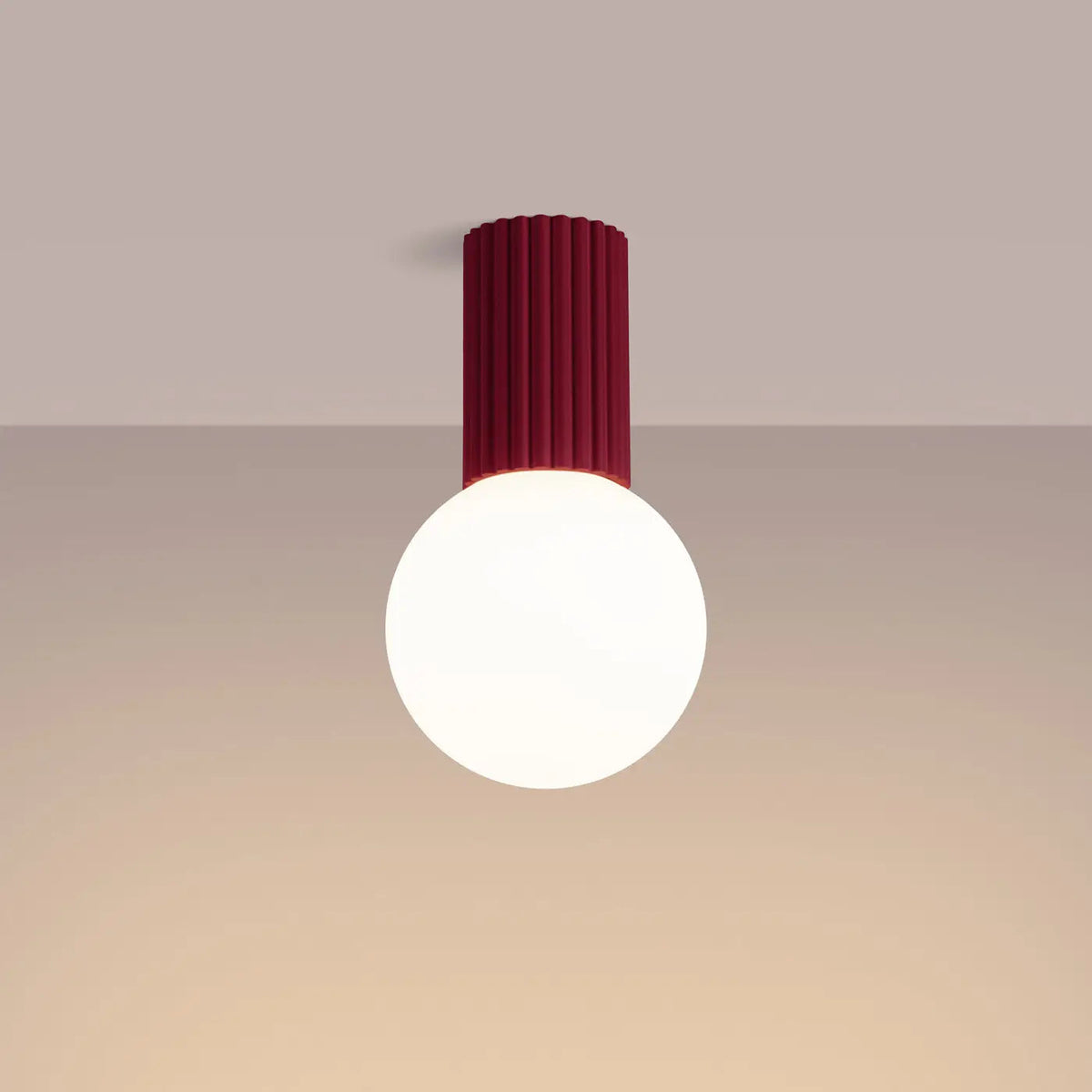 Plafonnier Bordeaux Design - Dalumea - vue 1