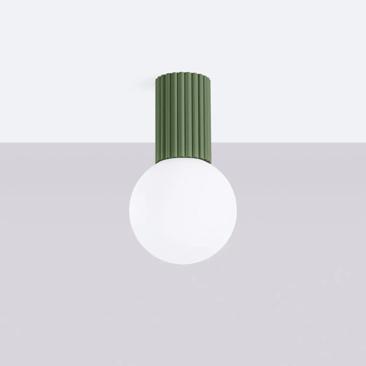 Plafonnier Vert Olive Minimaliste - Dalumea - vue 2