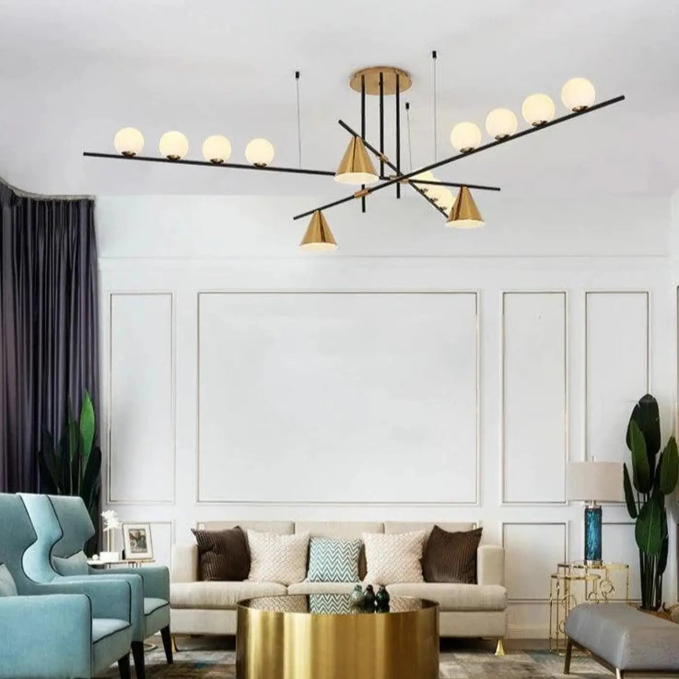 Plafonnier LED Design Scandinave - Dalumea - vue 1