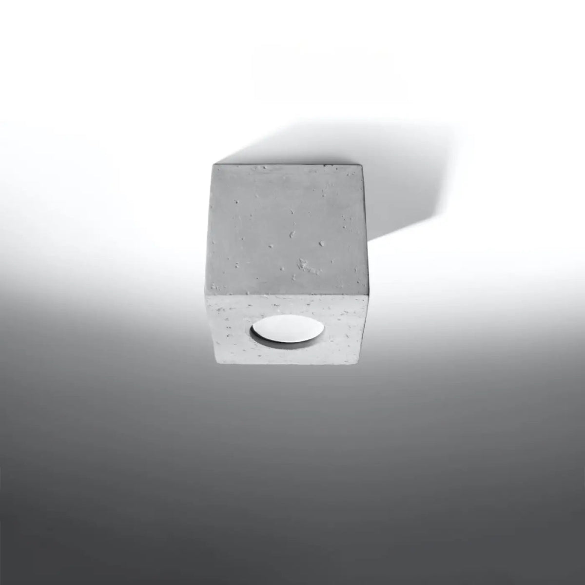Plafonnier Béton Gris Minimaliste