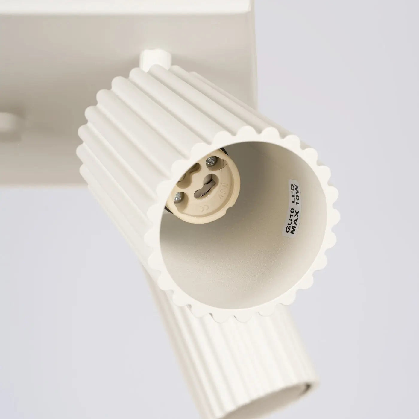 Plafonnier 4 Spots Orientables Base Carrée Beige - Dalumea - vue 3