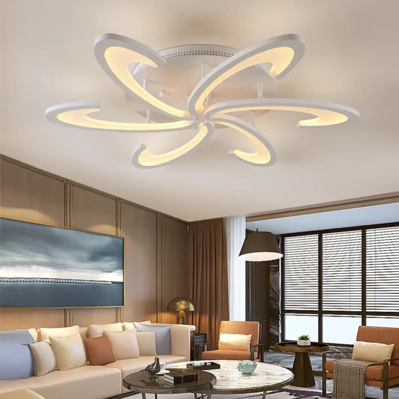 Plafonnier LED Design Moderne Artistique - Dalumea - vue 1