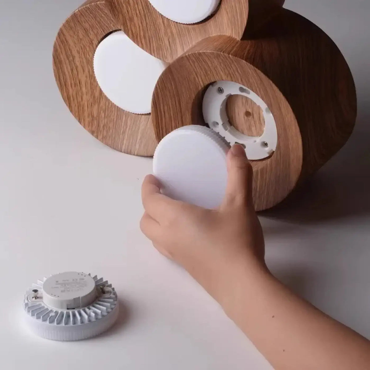 Plafonnier LED Minimaliste Naturel - Dalumea - vue 4