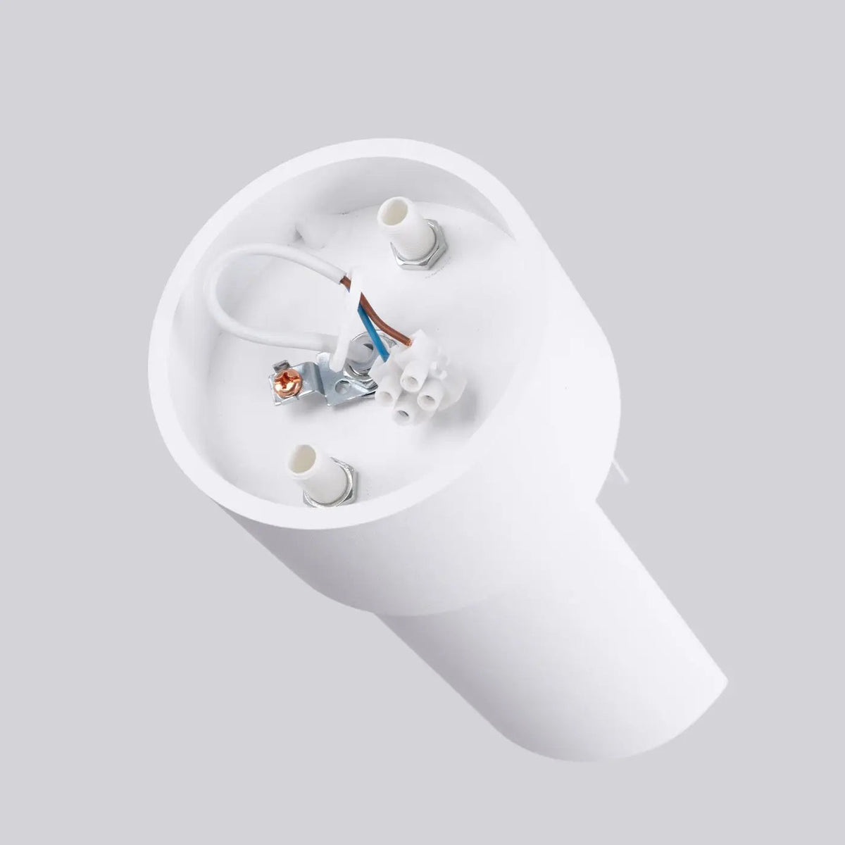 Plafonnier Blanc Cylindre Minimaliste - Dalumea - vue 6