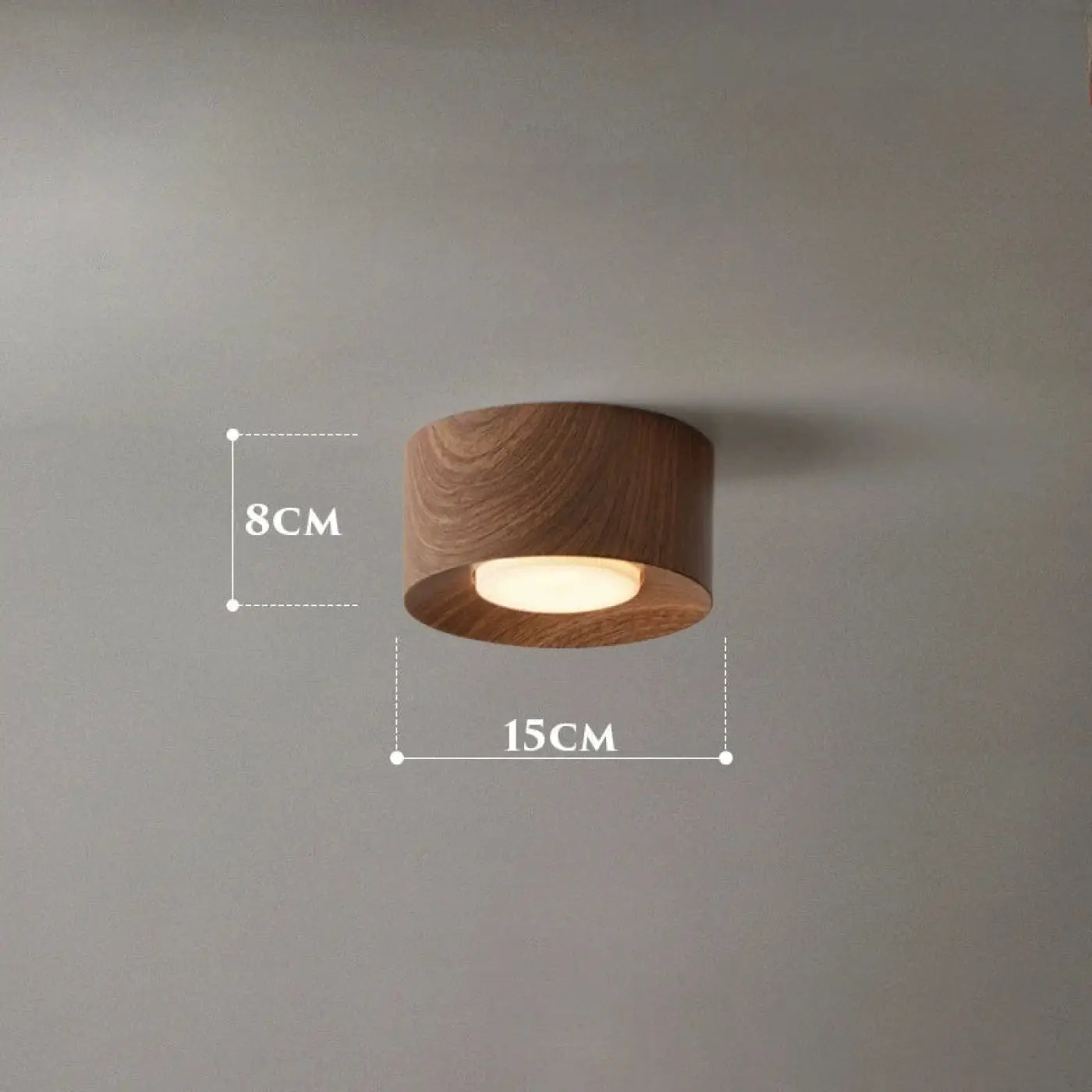 Plafonnier LED Minimaliste Naturel - Dalumea - vue 5