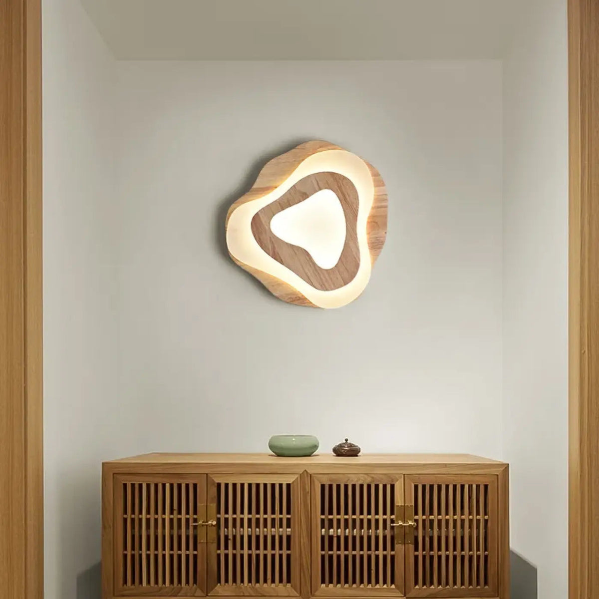 Suspension Plafonnier Bois LED Moderne - Dalumea - vue 2