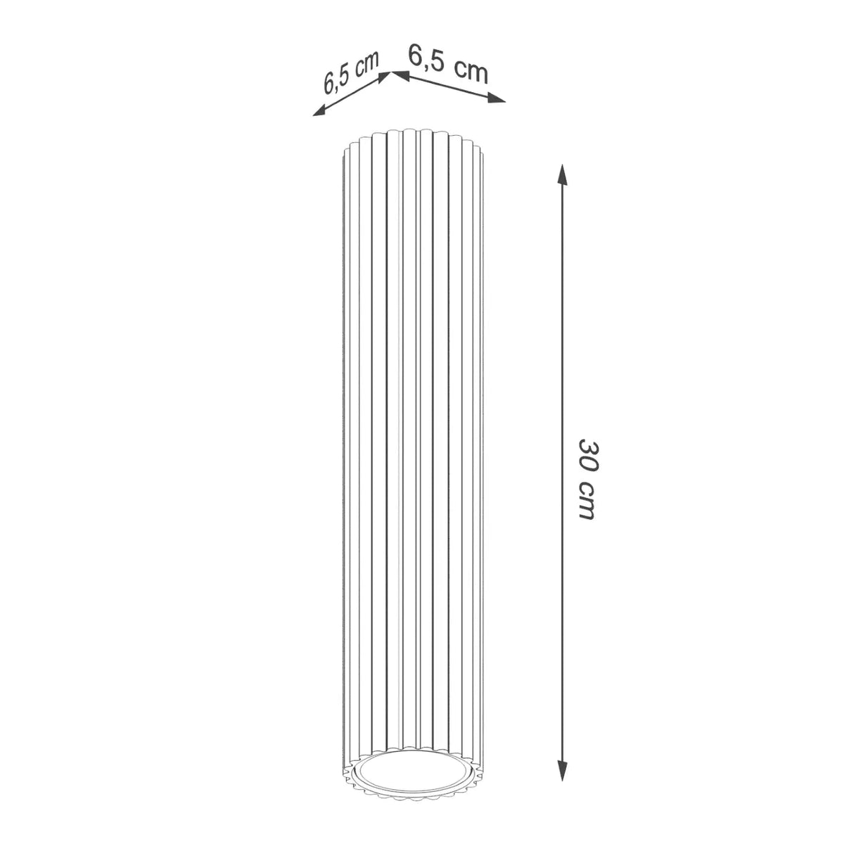 Plafonnier luminaire plafonnier cylindrique noir led pour vos interieurs - noir - Dalumea - vue 11