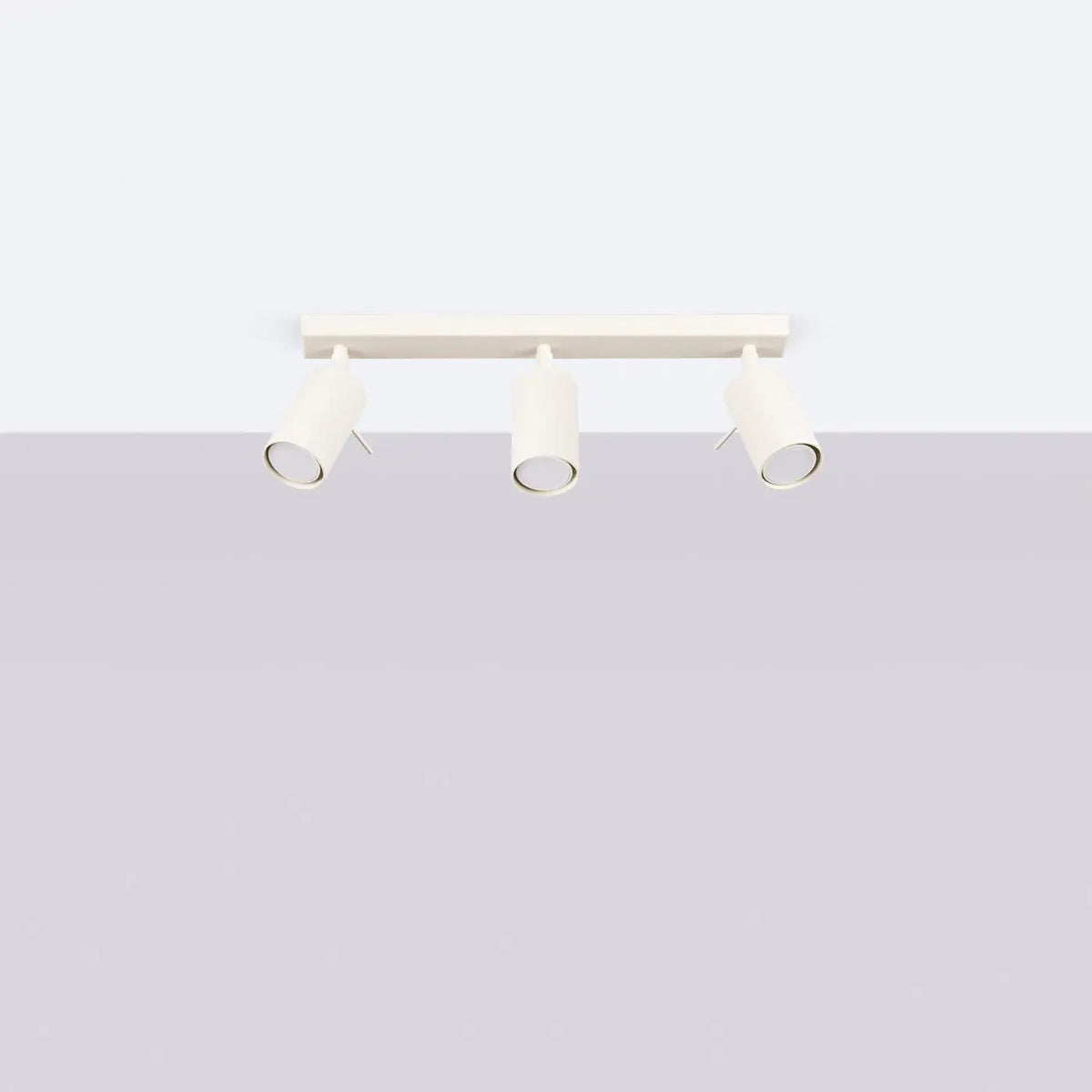 Plafonnier 3 Spots Orientables Barre Beige