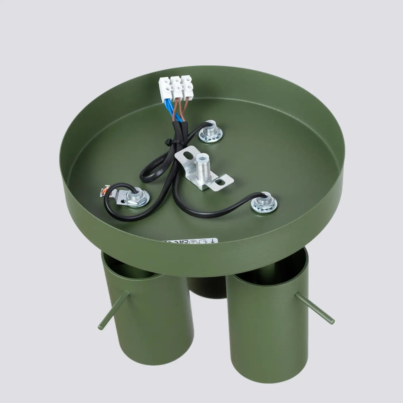 Plafonnier 3 Spots Orientables Vert Olive - Dalumea - vue 5
