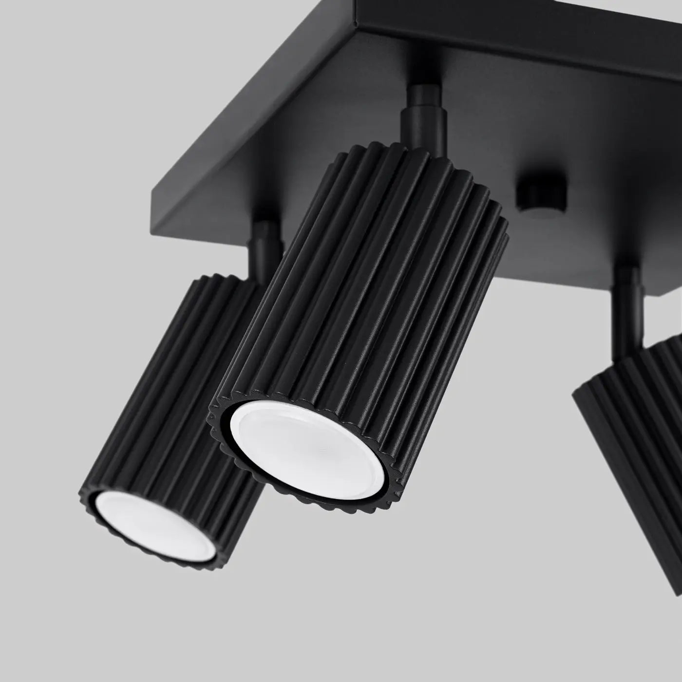 Plafonnier Noir 4 Spots Orientables - Dalumea - vue 4