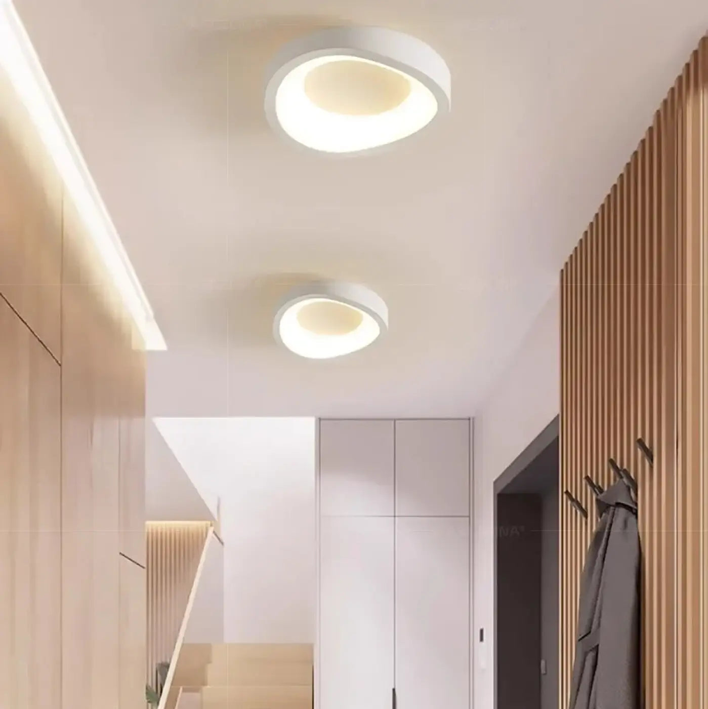 Plafonnier LED Couloir Design Compact - Dalumea - vue 2