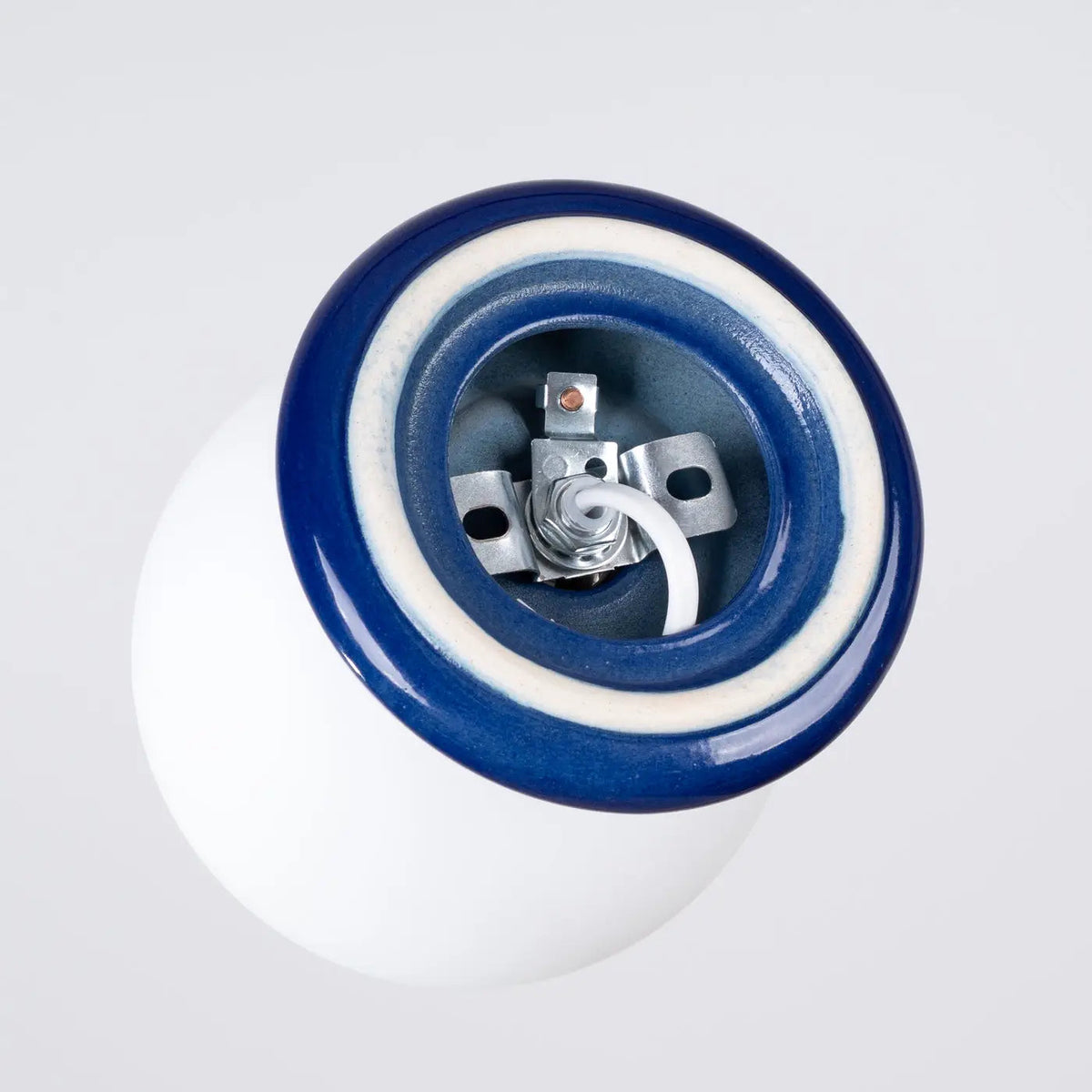 Plafonnier Boule Opaline Céramique - Dalumea - vue 6