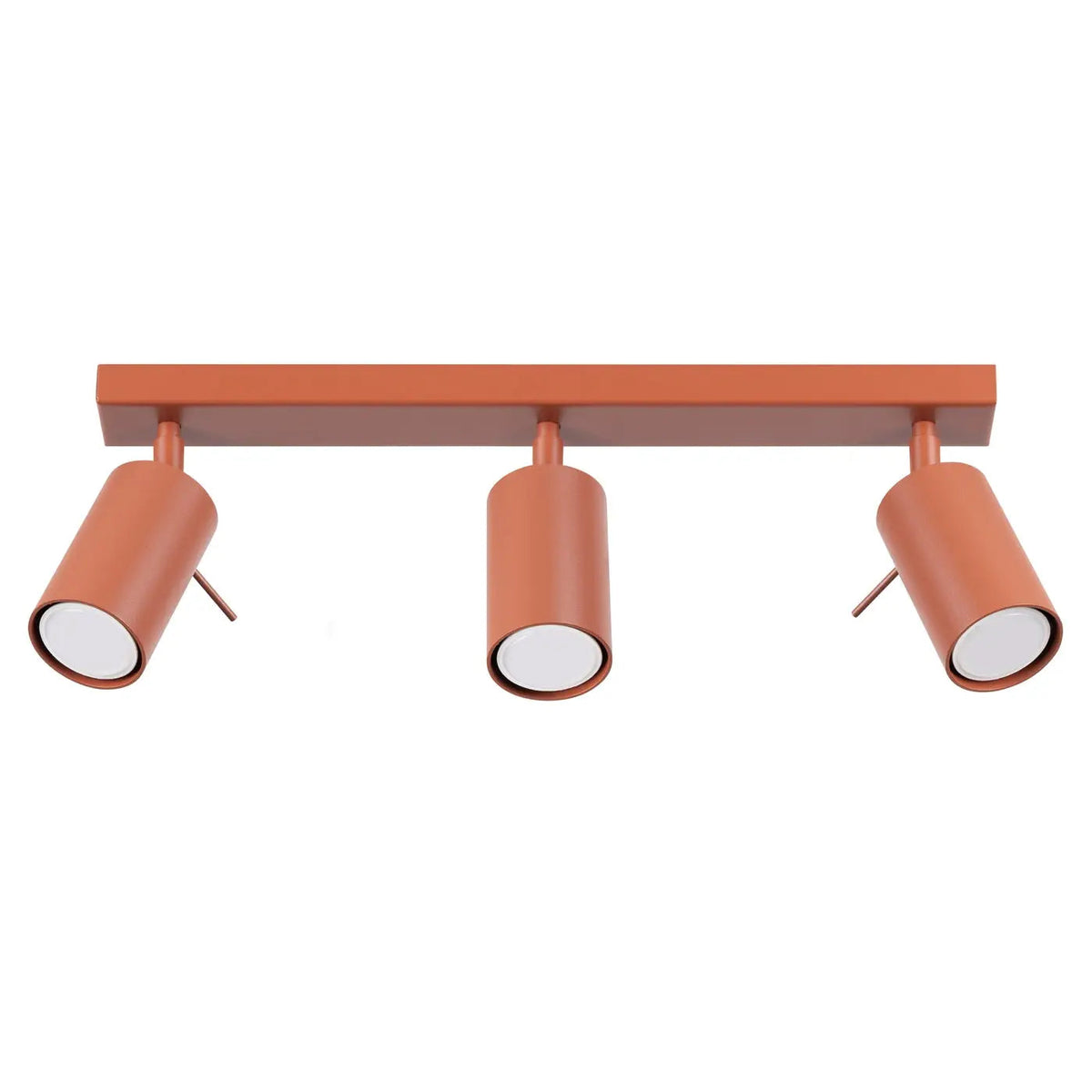 Plafonnier 3 Spots Lisse Rouge Ocre - Dalumea - vue 8