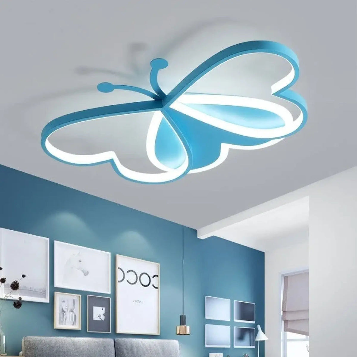 Plafonnier LED Papillon Chambre Enfant - Dalumea - vue 3