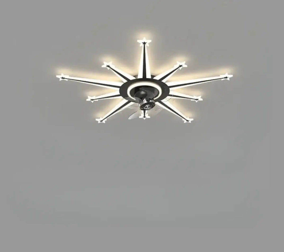 Plafonnier Ventilateur Design Tubes Lumineux - Dalumea - vue 7