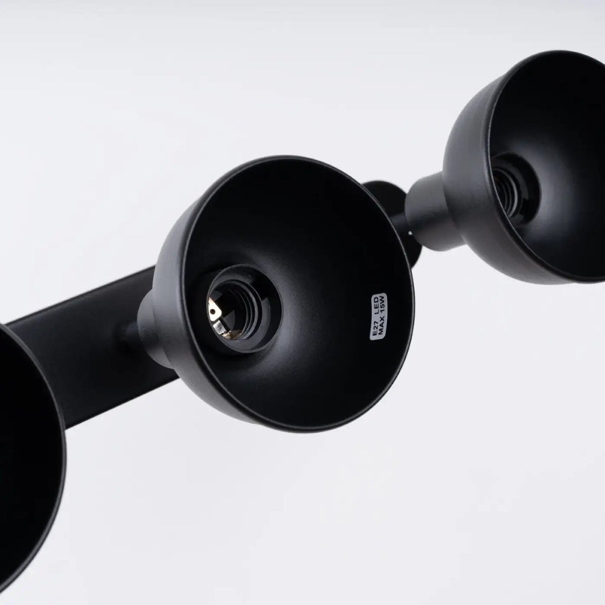 Plafonnier Noir 3 Spots Orientables - Dalumea - vue 7