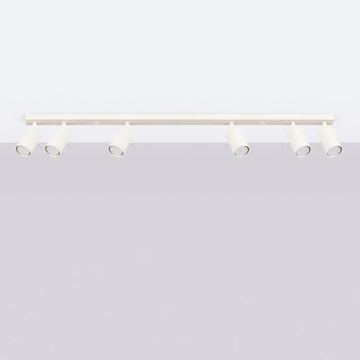 Plafonnier Linéaire 6 Spots Beige
