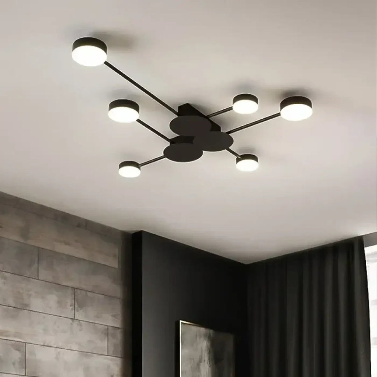 Plafonnier LED Doré Style Chandelier Contemporain - Dalumea - vue 3