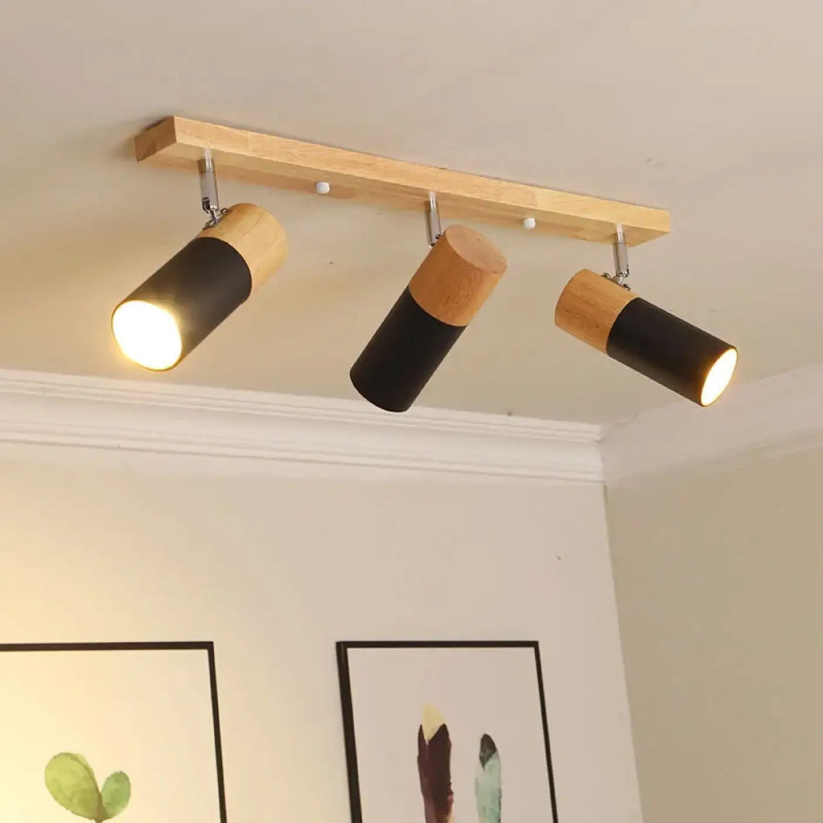 Plafonnier Spot Bois Orientable - Dalumea - vue 2