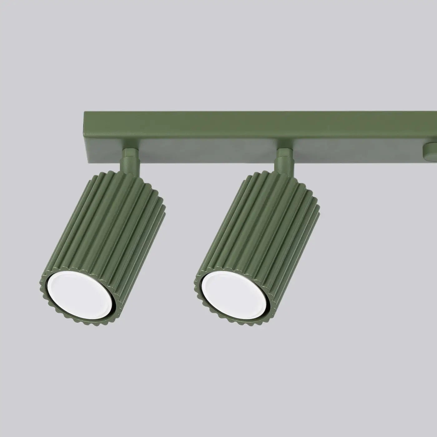 Plafonnier 6 Spots Orientables Vert Olive - Dalumea - vue 6