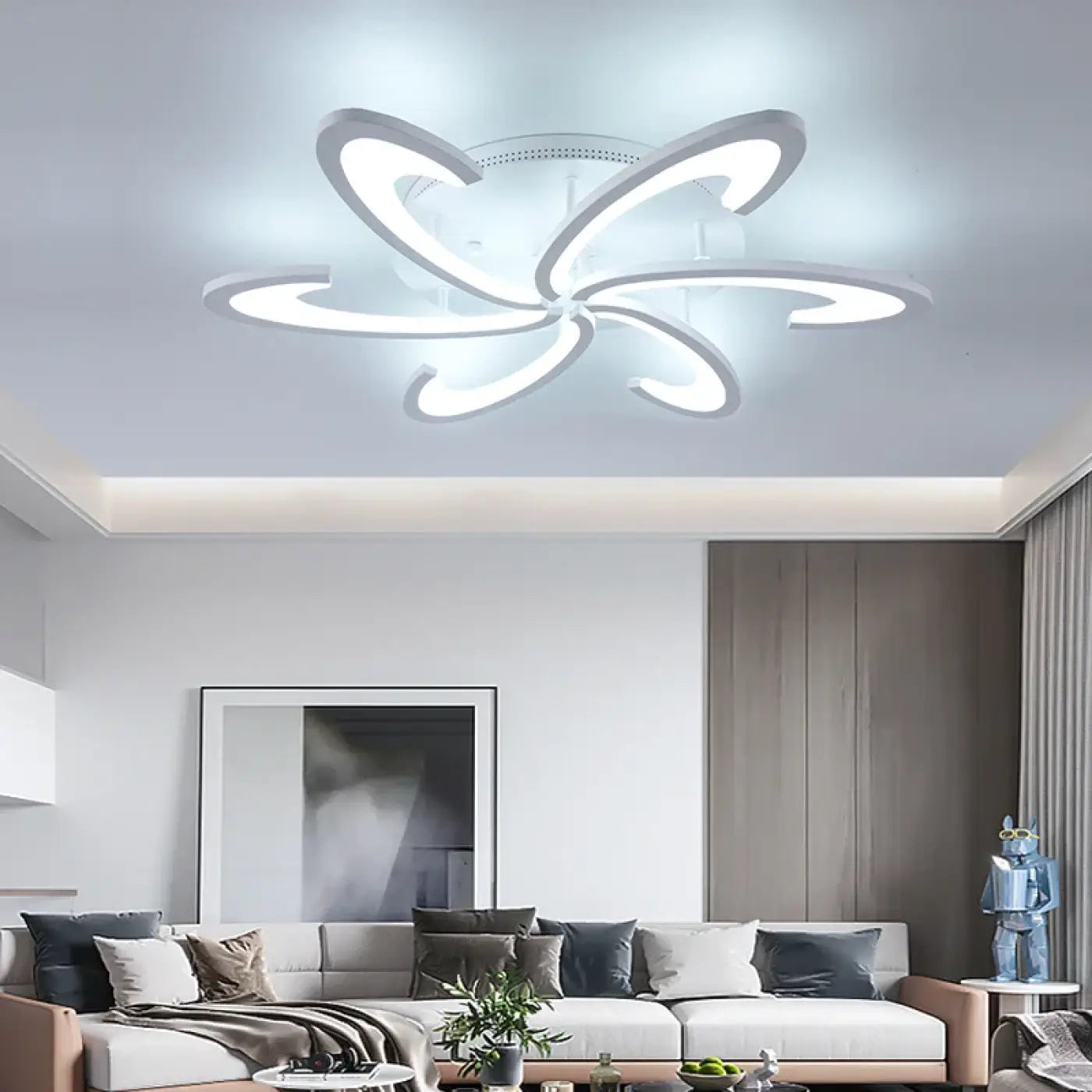 Plafonnier LED Design Moderne Artistique - Dalumea - vue 2