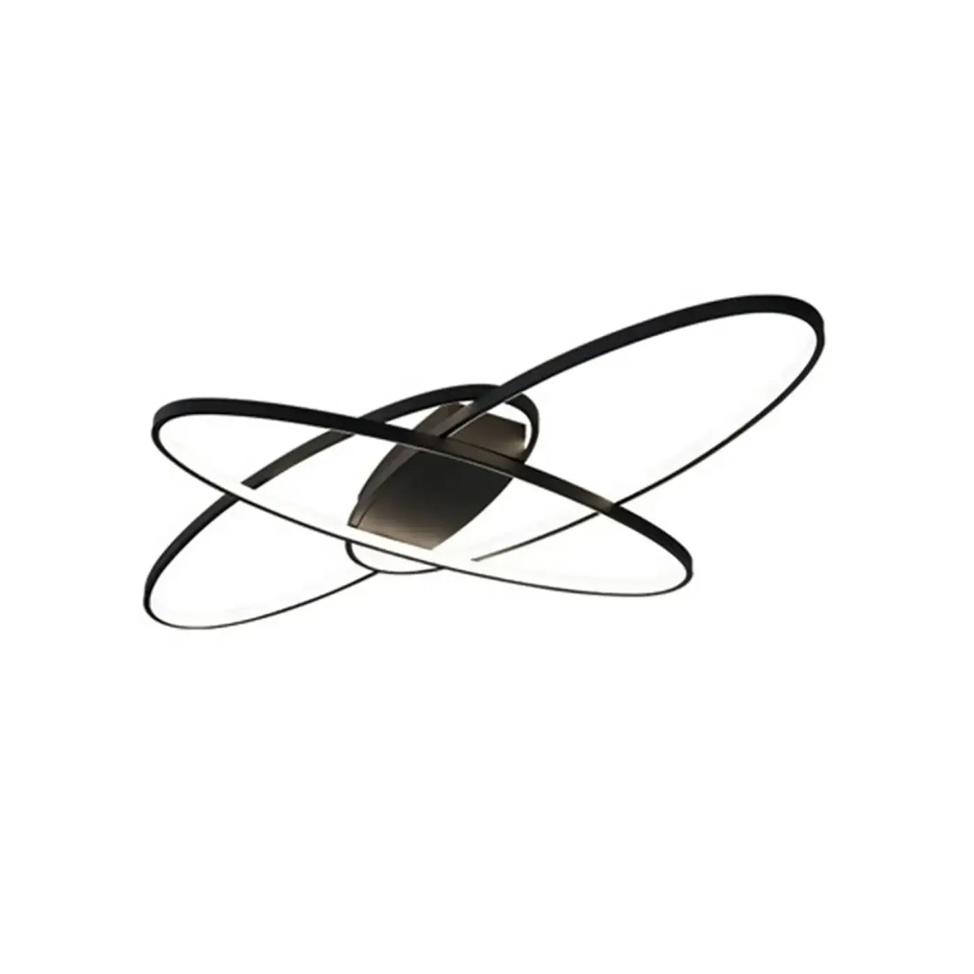 Plafonnier LED Anneaux Croisés Design - Dalumea - vue 5