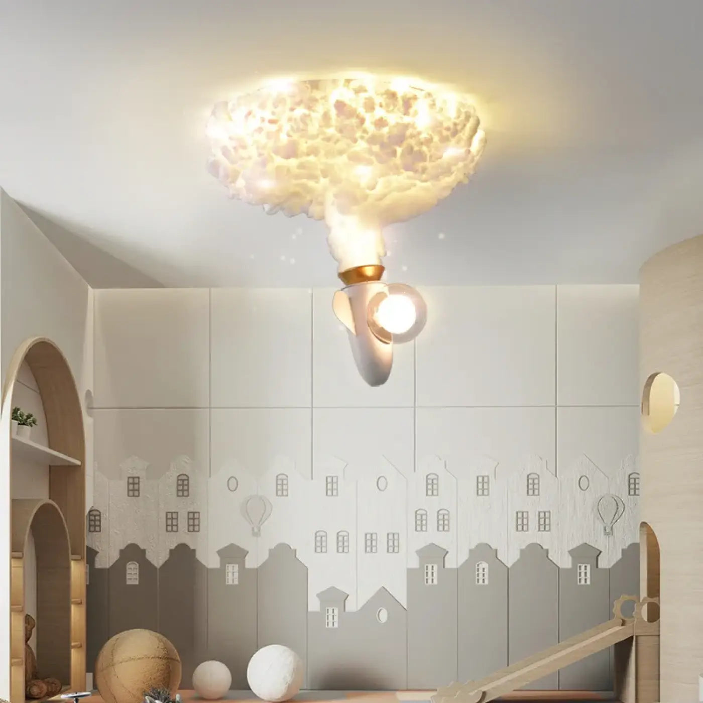 Suspension Nuage Ciel Étoilé Chambre Enfant - Dalumea - vue 5