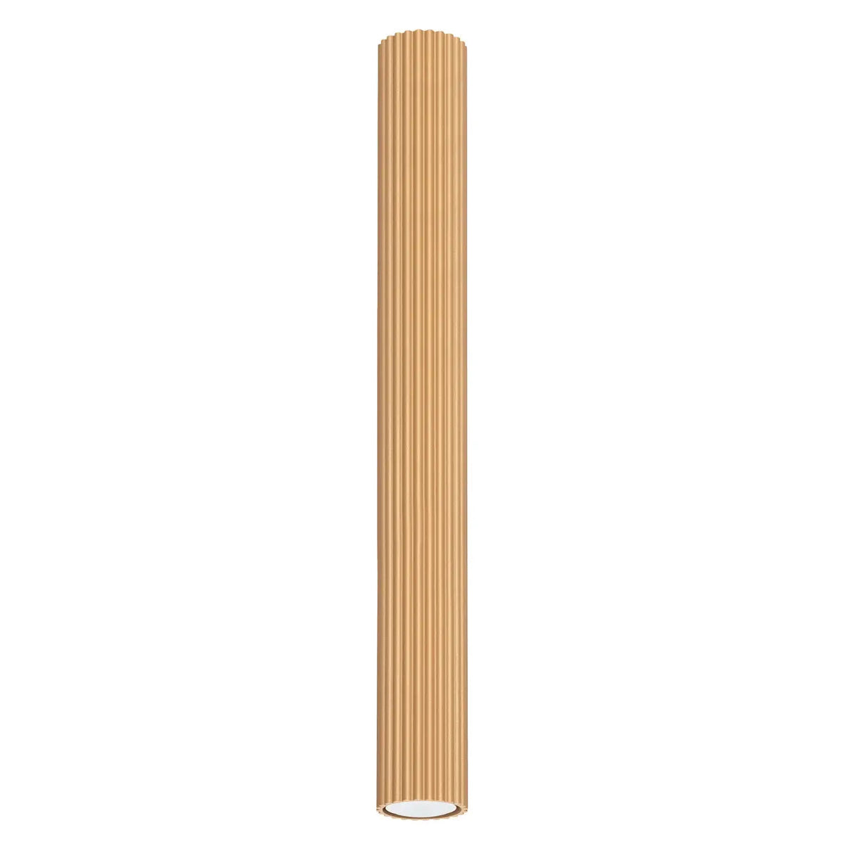 Plafonnier Cylindrique Doré Cannelé - Dalumea - vue 7