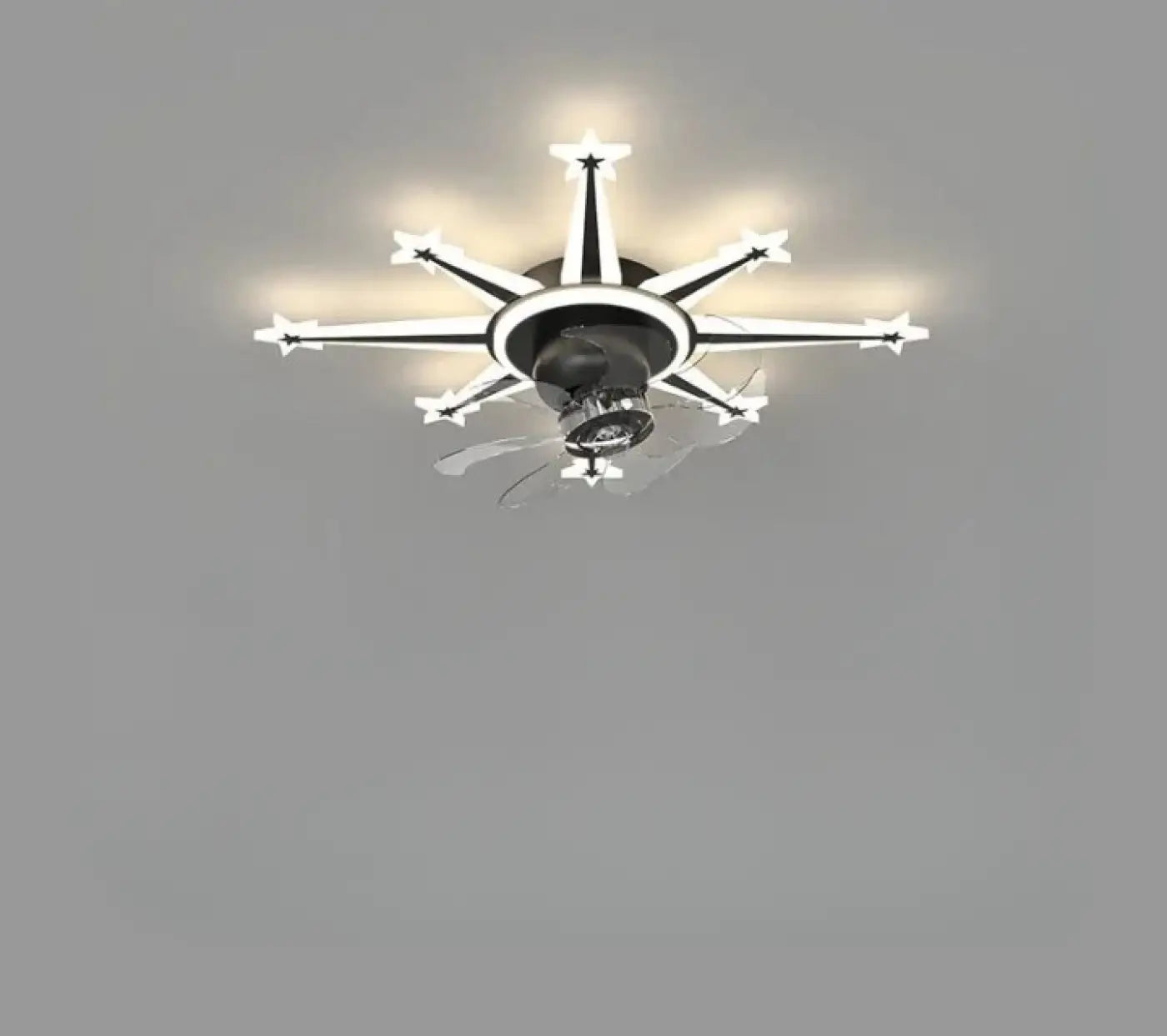 Plafonnier Ventilateur Design Tubes Lumineux - Dalumea - vue 6