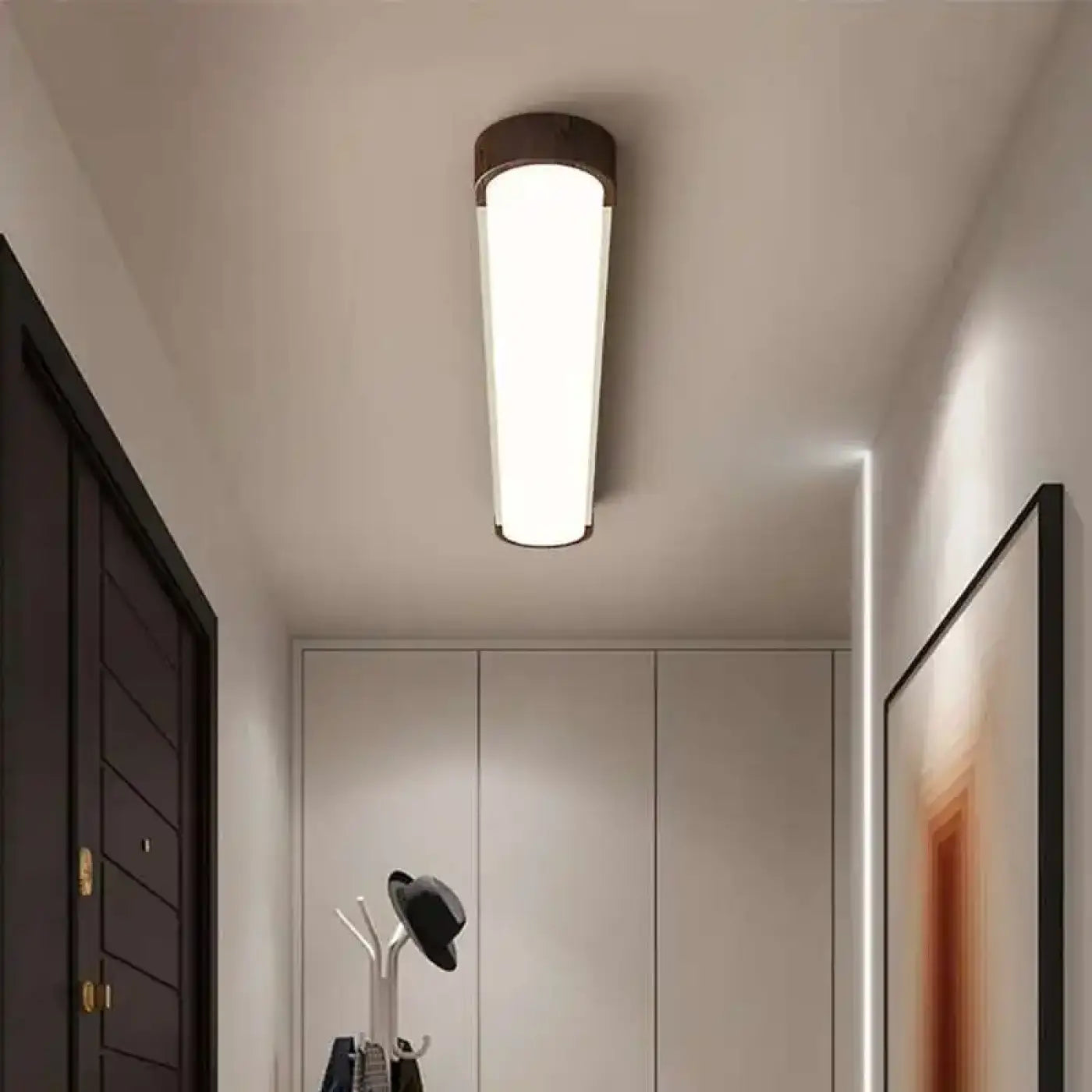 Plafonnier LED Bois Minimaliste - Dalumea - vue 6