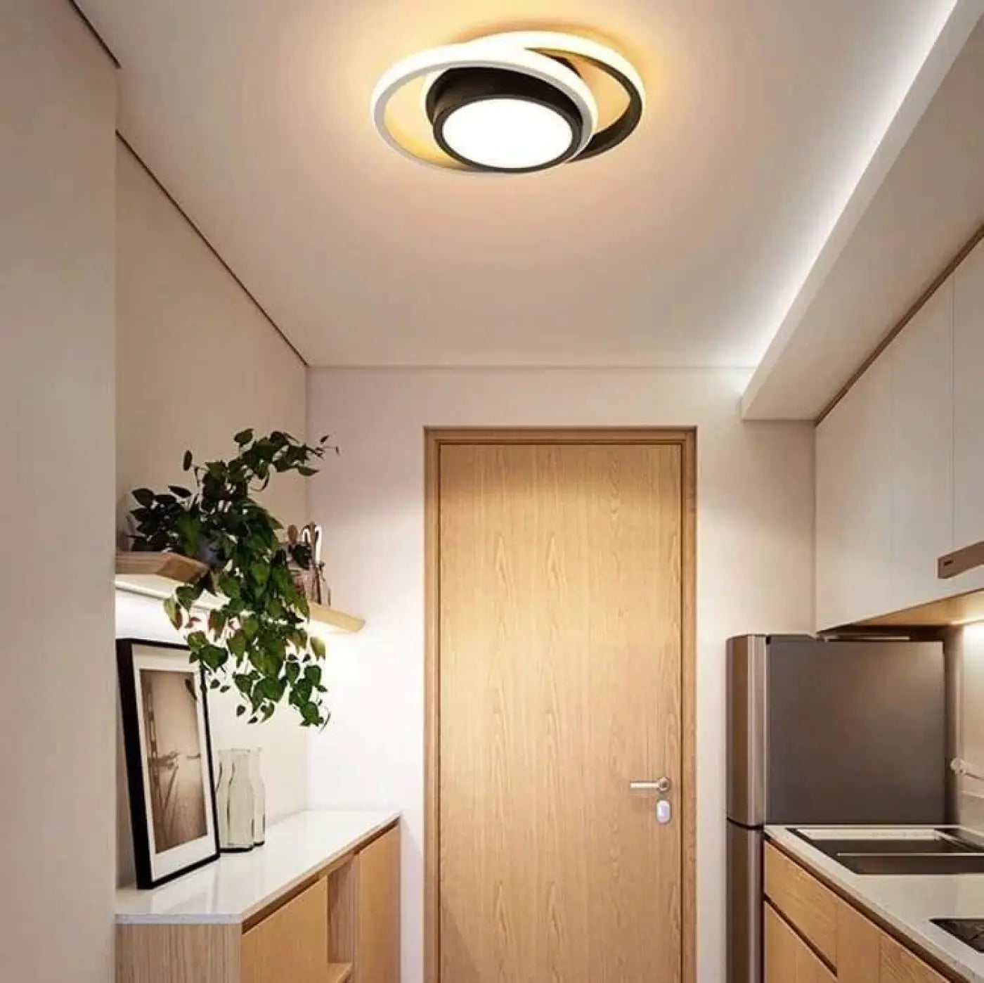 Plafonnier LED Noir Moderne - Dalumea - vue 4