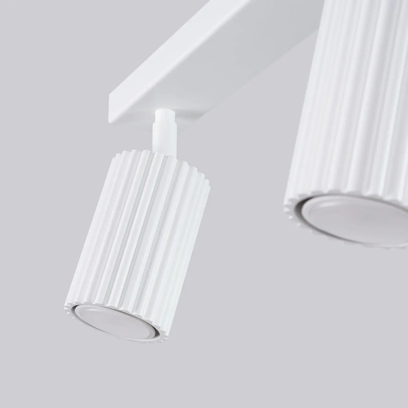 Plafonnier 4 Spots Orientables Rail Blanc - Dalumea - vue 7