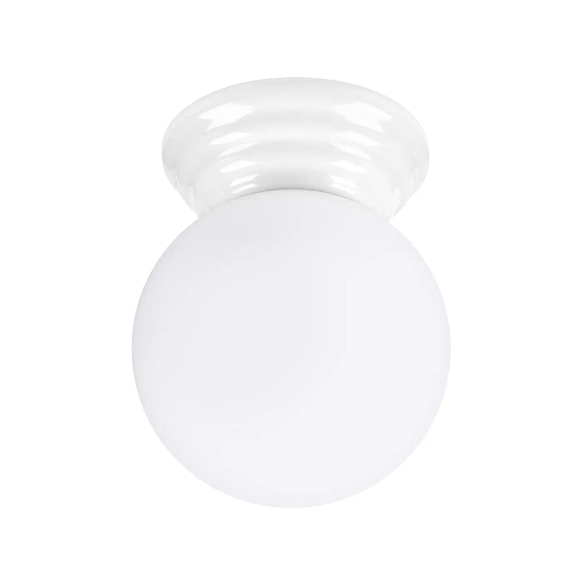 Plafonnier Boule Opaline Blanc - Dalumea - vue 8
