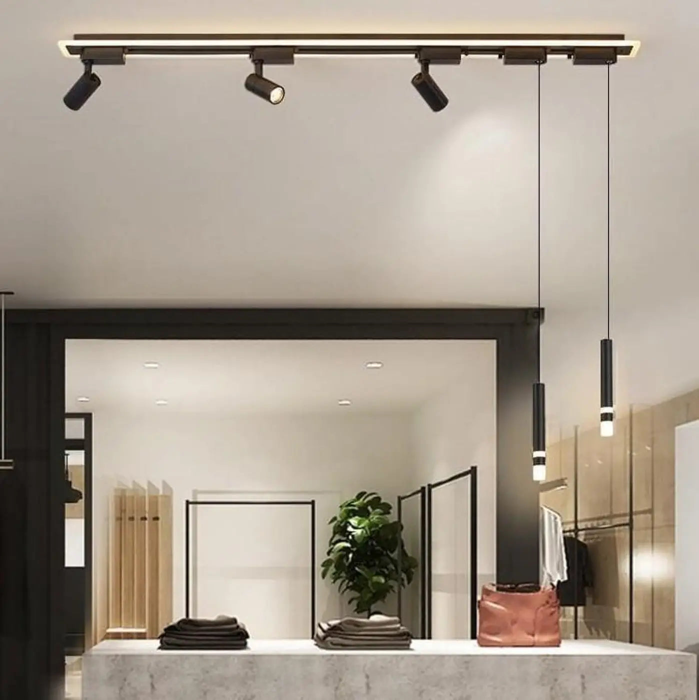 Plafonnier Rail Spots Orientables - Dalumea - vue 3