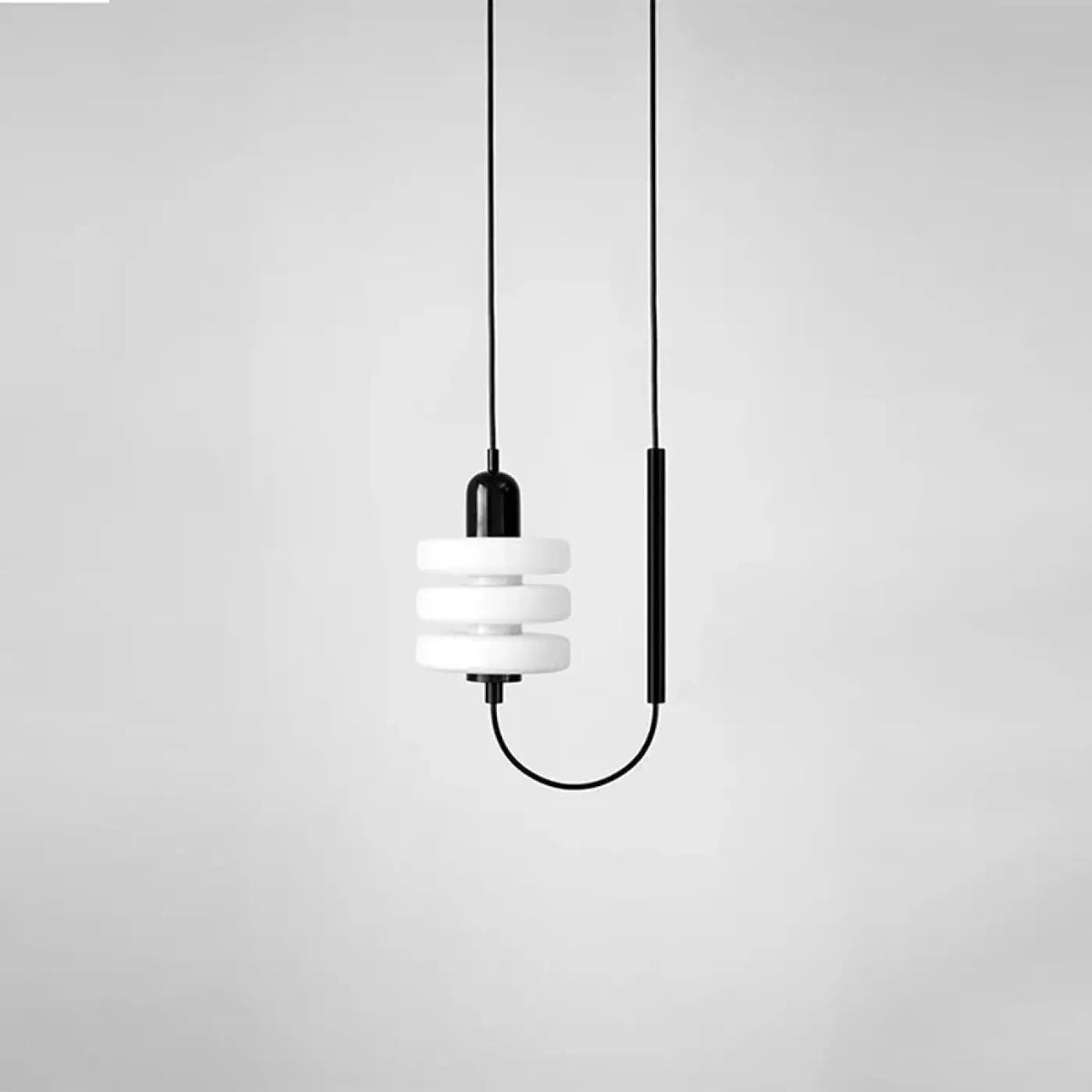 Suspension Verre Blanc Minimaliste - Dalumea - vue 2