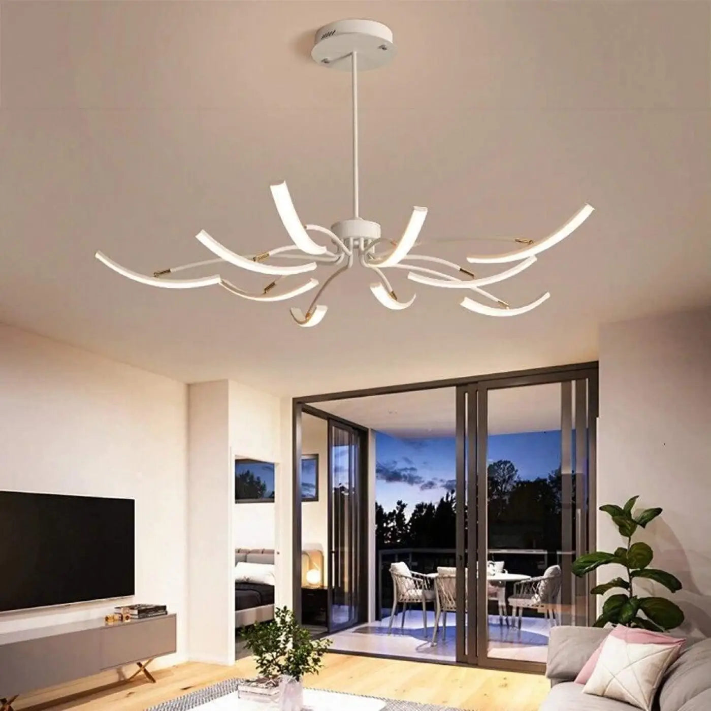 Plafonnier LED Design Grand Format - Dalumea - vue 3